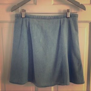 American Apparel Denim Skater Skirt